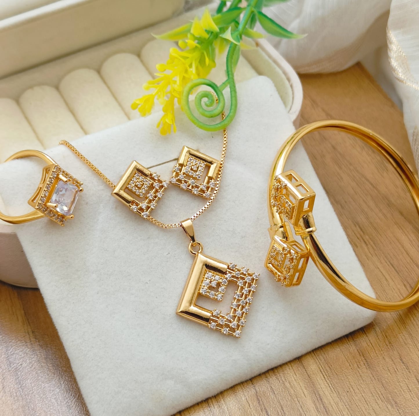 zircon jewelry set