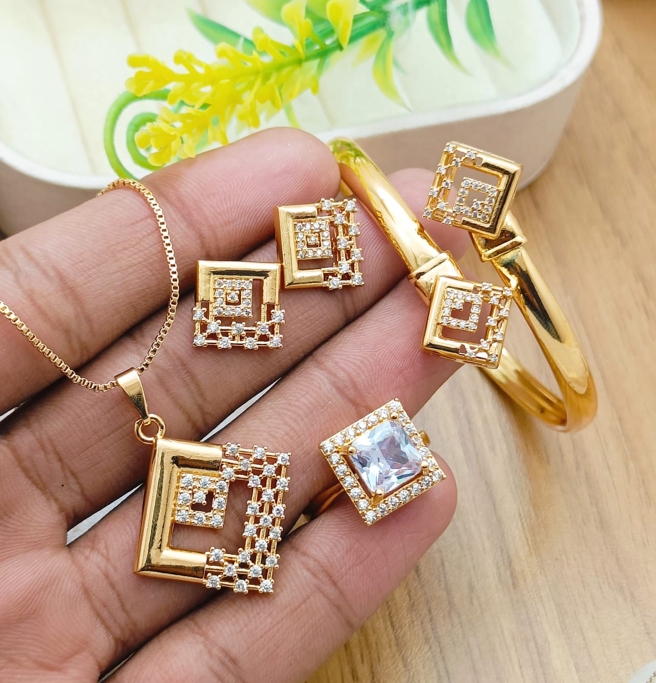 zircon jewelry set