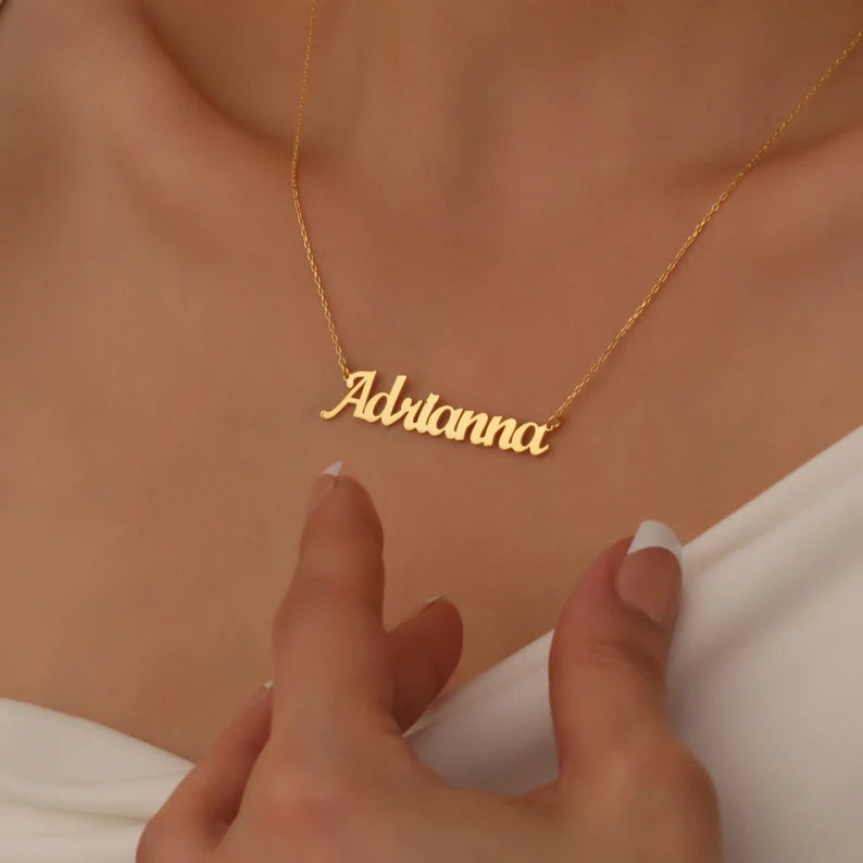 Personalized 18K Gold Name Necklace